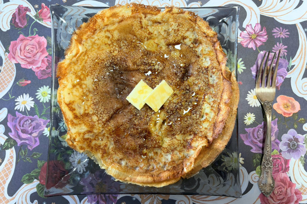 キャンドルの日にクレープを。