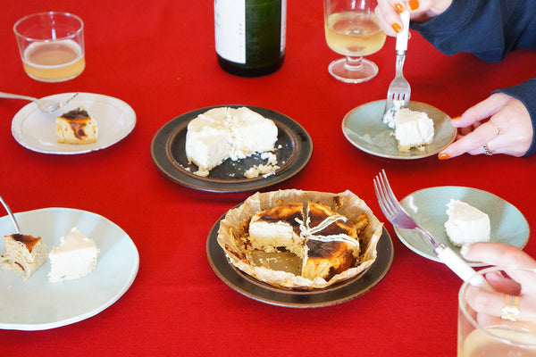 みんなで囲むチーズケーキ