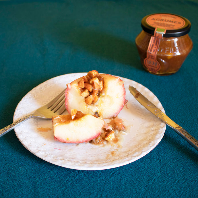 ゴルゴンゾーラとシトラスハニーの焼きりんご