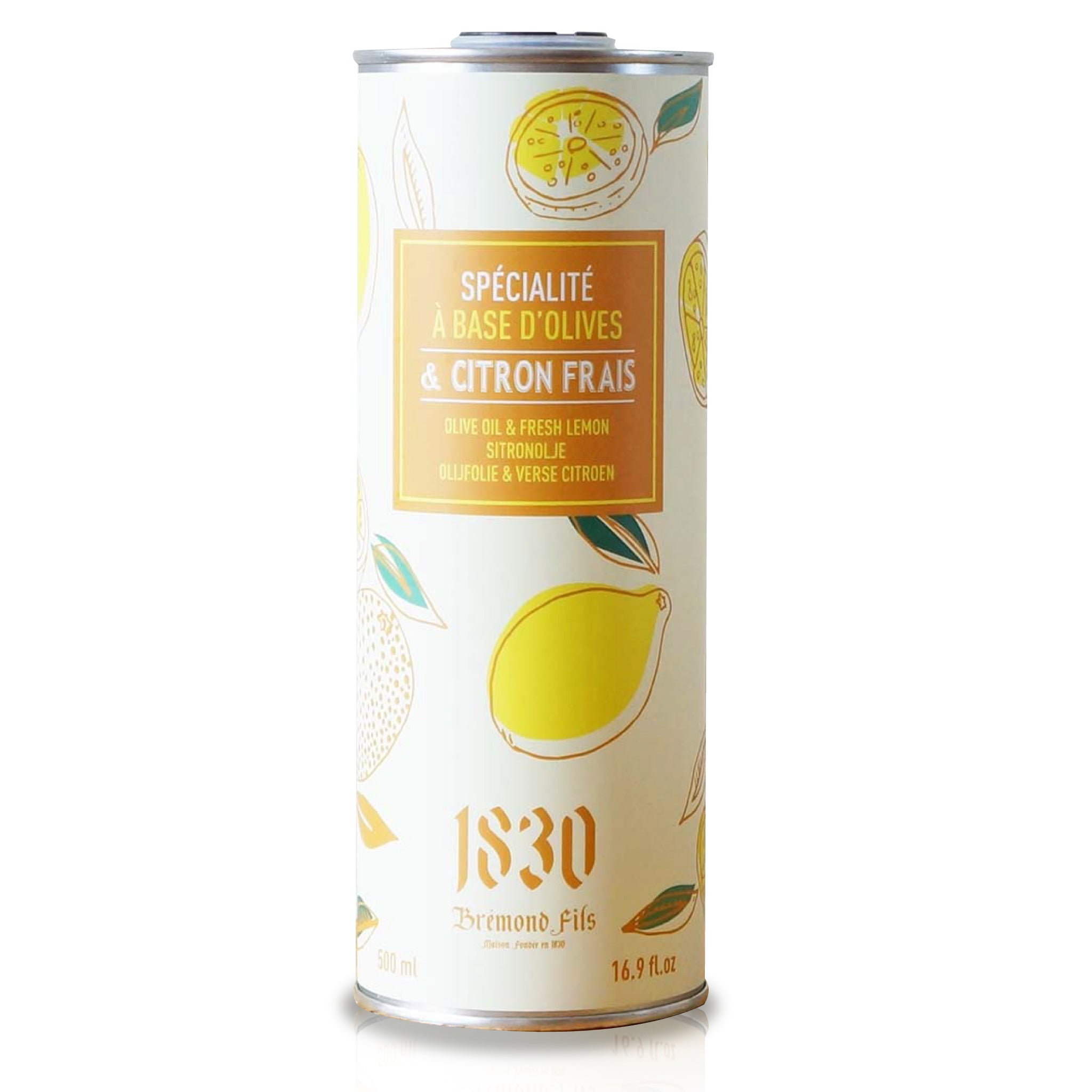 500ml　Maison　レモン　1830　エキストラバージンオリーブオイル　Bremond